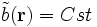 \tilde b(\mathbf{r})=Cst