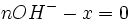 n OHˆ- - x = 0 \,