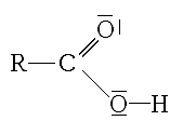 formule développée du groupe fonctionnel carboxyle